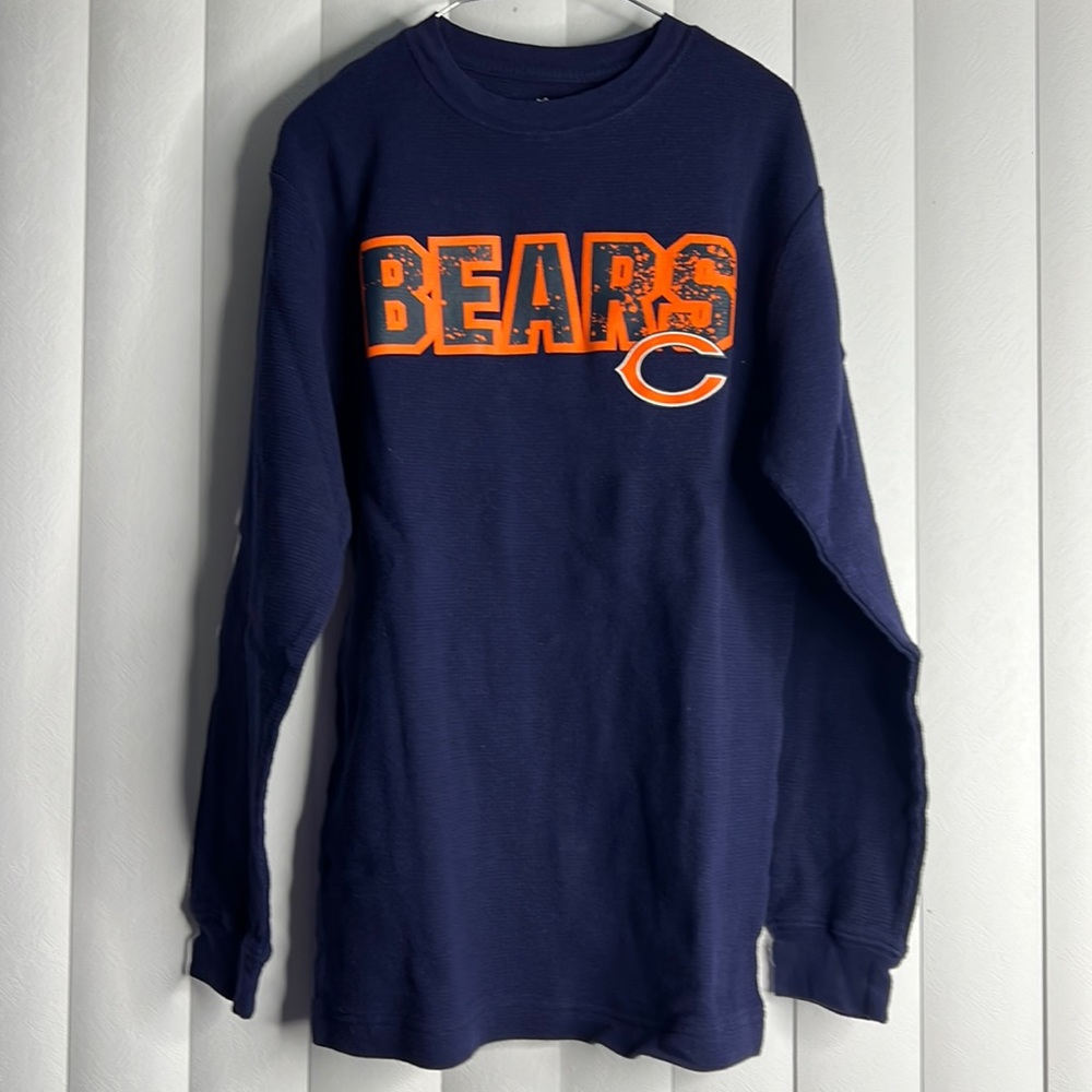 Navy Blue Chicago Bears long sleeve shirt - EUC 14/16 Boys